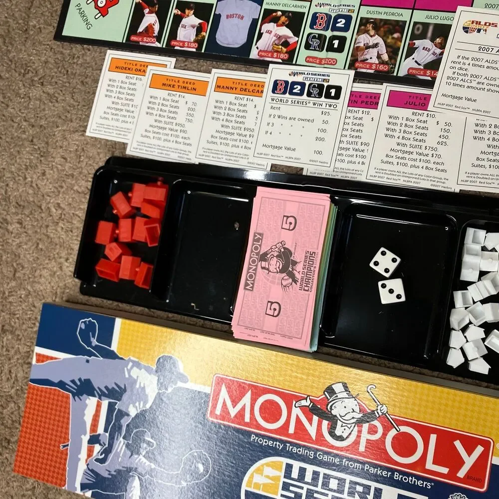BOSTON RED SOX MLB 2007 WORLD SERIES CHAMPIONS COLLECTORS EDITION MONOPOLY GAME